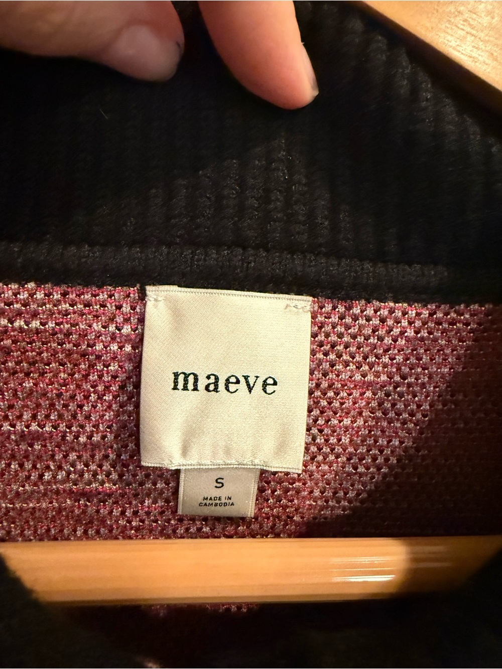 Maeve by Anthropologie Black & Pink Floral Short-Sleeve Knit Cardigan - Picture 3 of 8